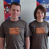 X T-Shirt: Hands off Cuba - olive