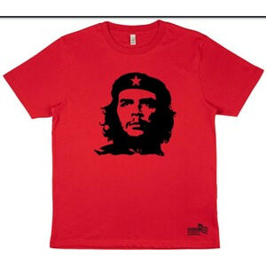 T-Shirt: Che Guevara, black on RED