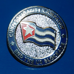 Cuba Solidarity badge