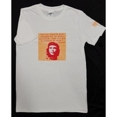 T-Shirt: Che Comrade - red and orange design on white shirt