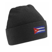 Beanie Hat - black wit...