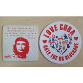 Fridge magnets: Che Comrade and Love Cuba Hate the US blockade