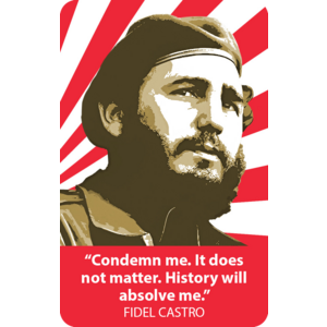 Fridge Magnet: Fidel Castro - History will absolve me